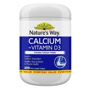 (PRE ORDER) Nature's Way Calcium + Vitamin D3 200 Tablets shelf life 2yrs